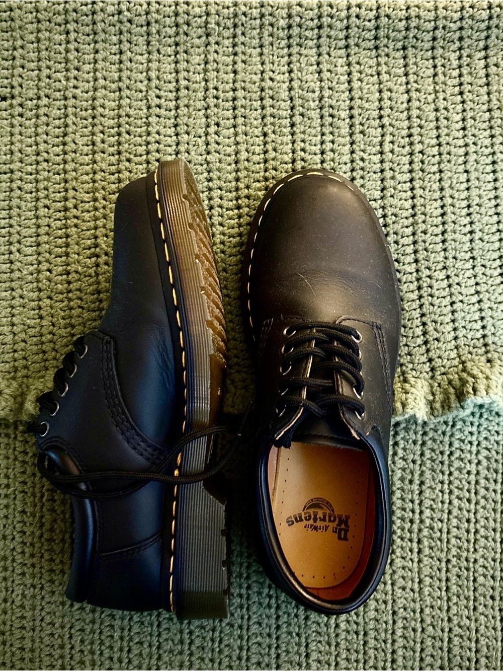 Dr. Martens 8035 Nappa Black Leather Shoes